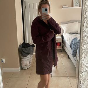 Lululemon plum rain jacket
